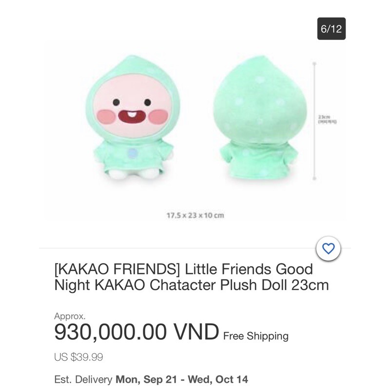 Set 4 gấu bông KAKAO FRIENDS (Mua lẻ INBOX)