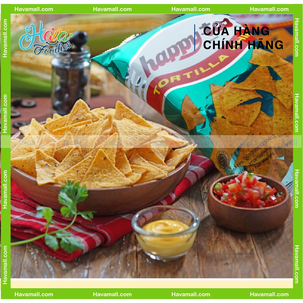 Bánh Snack Bắp Happy Tos 160gr - Tortilla Chips