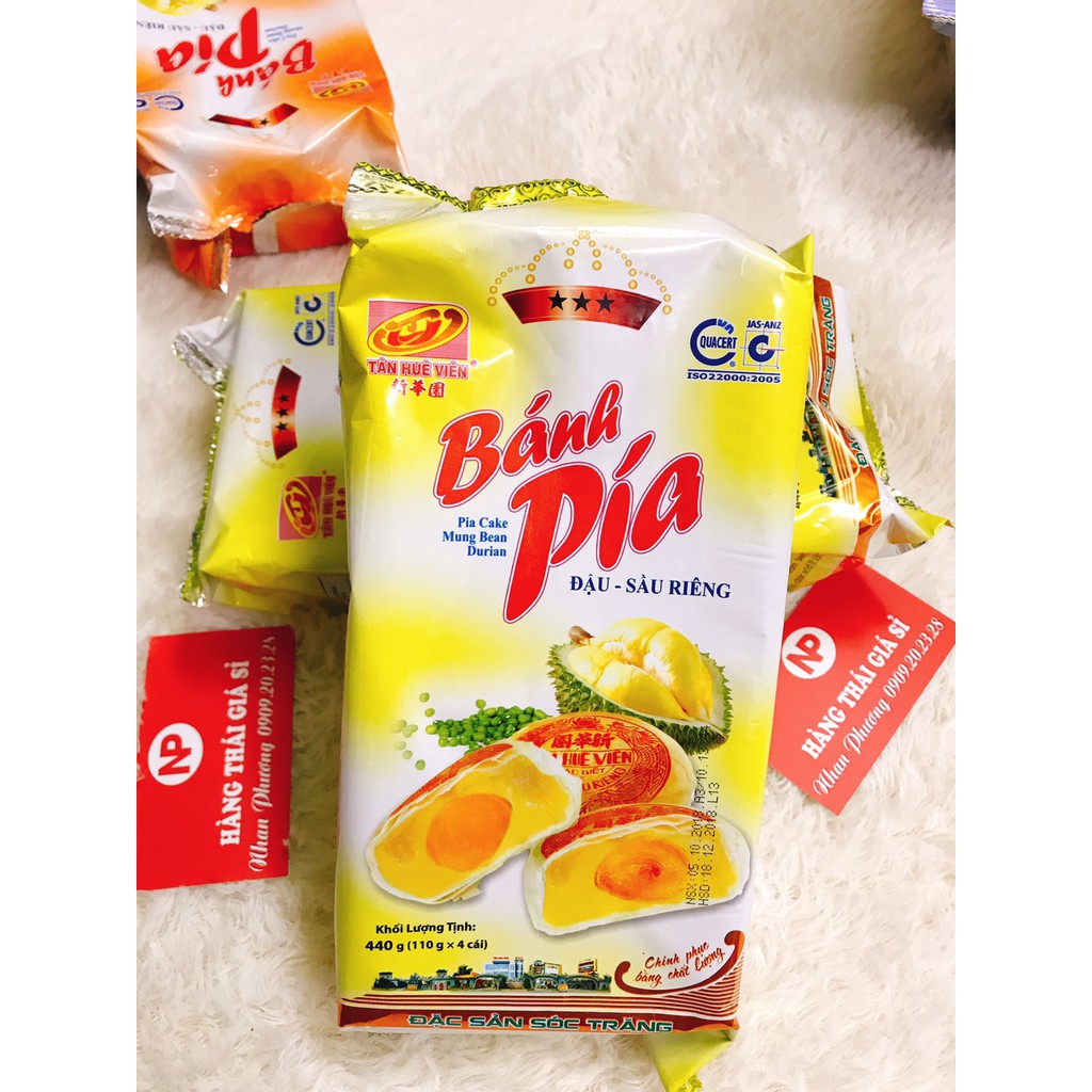 Bánh Pía Đậu Xanh Sầu Riêng Trứng Muối Tân Huê Viên