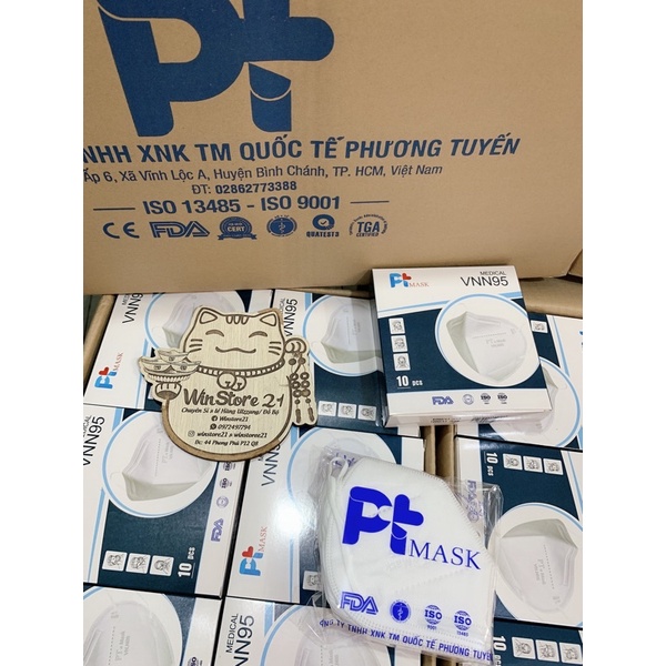 ( VNN95 ) Khẩu Trang Y Tế Kháng Khuẩn 4 Lớp VNN95 Cao Cấp Phương Tuyến.