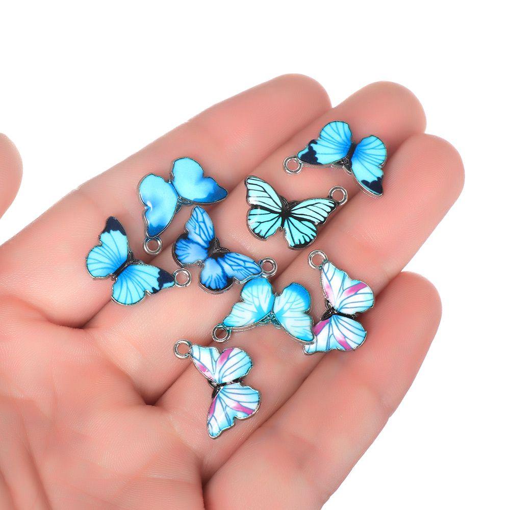 Set 10 Mặt Vòng cổ Hình Bướm Thời Trang