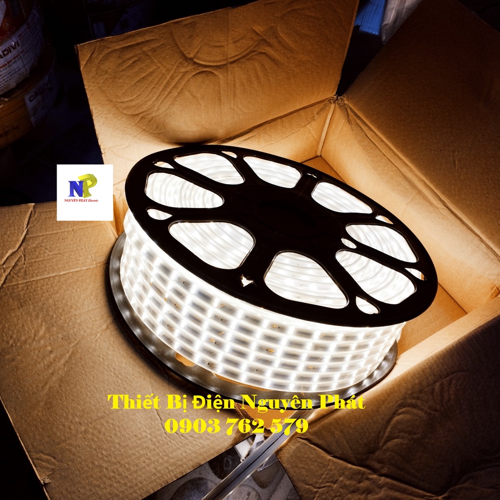 Đèn Led Dây Đôi 2835 Siêu Sáng - Giá Bán 1m Dùng Để Trang Trí Nội Thất Trong Nhà & Ngoài Trời