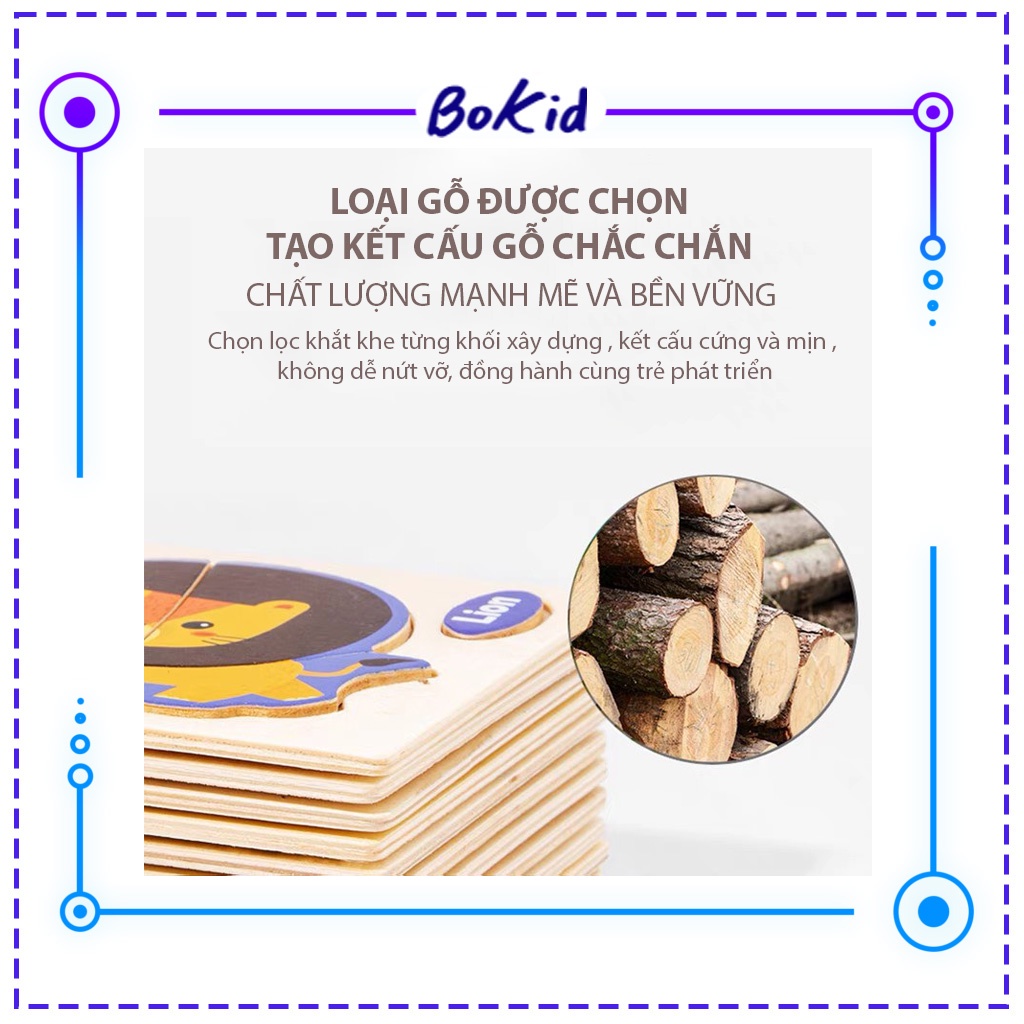 Đồ chơi thông minh - tranh ghép hình chữ cái tiếng anh bằng gỗ cho bé từ 3-5 tuổi phát triển tư duy