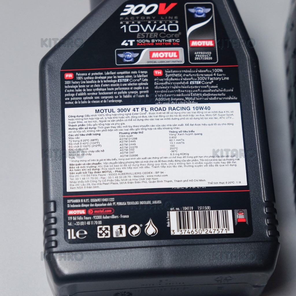 Nhớt MOTUL 300V 10W40