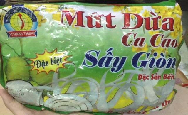 Mứt Dừa Sấy Giòn Thanh Thanh Gói 500gram