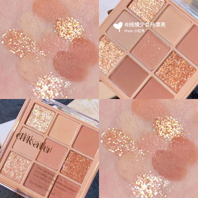 (Sỉ siêu rẻ)Bảng phấn mắt 9 ô DIKALU Blooming Your Own Beauty trang điểm mắt,bảng phấn mắt nội địa trung