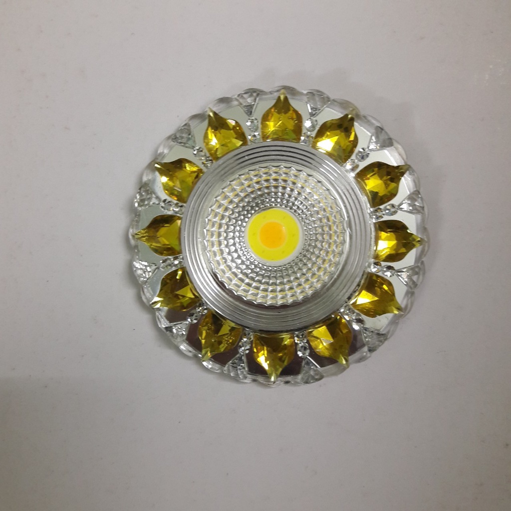 Đèn led âm trần 3 chế độ màu mẫu hoa cúc