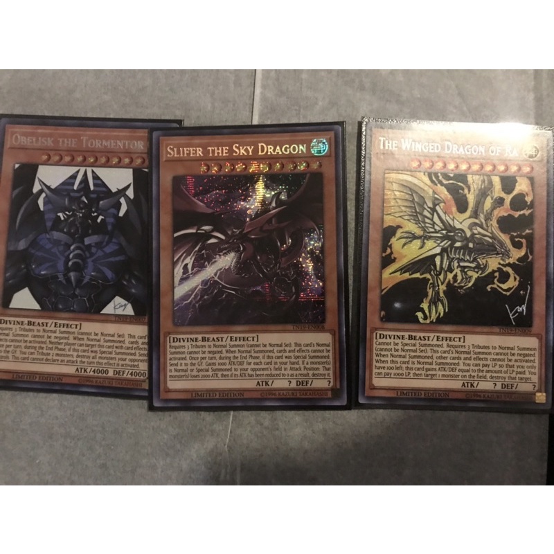 Set thẻ bài Tam Thần Ai Cập Egypt God / Limited Edition / Ultra rare - Prismatic Secret rare