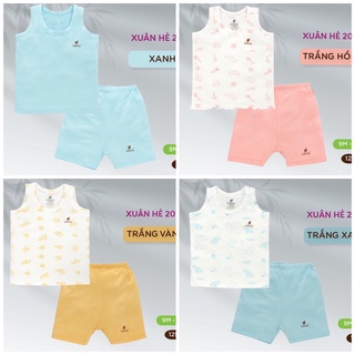 (LULLABY 2022) Bộ ba lỗ bé trai/bé gái chất bamboo mát mịn cho bé