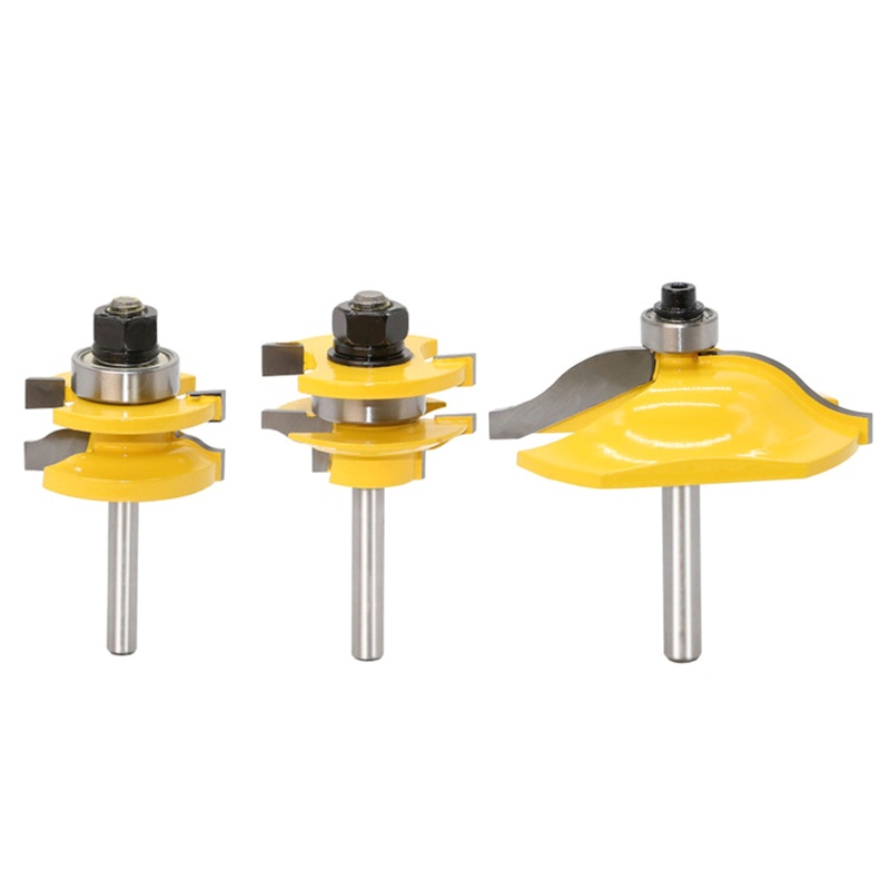 Set 3 Mũi Phay Router 1 / 4 &quot;Chuyên Dụng Cho Nghề Mộc