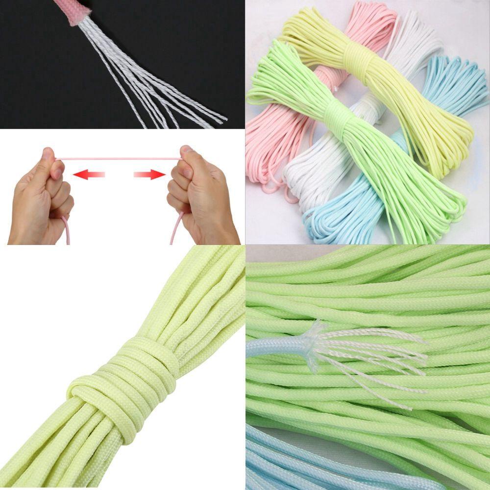 HECCEH Dây Paracord Sinh Tồn 3 / 5 / 10M 6 Màu 7 Cuộn