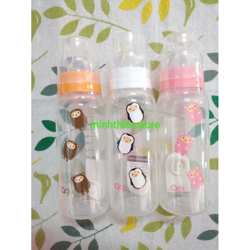 Bình sữa PP AGI cổ hẹp 250ml