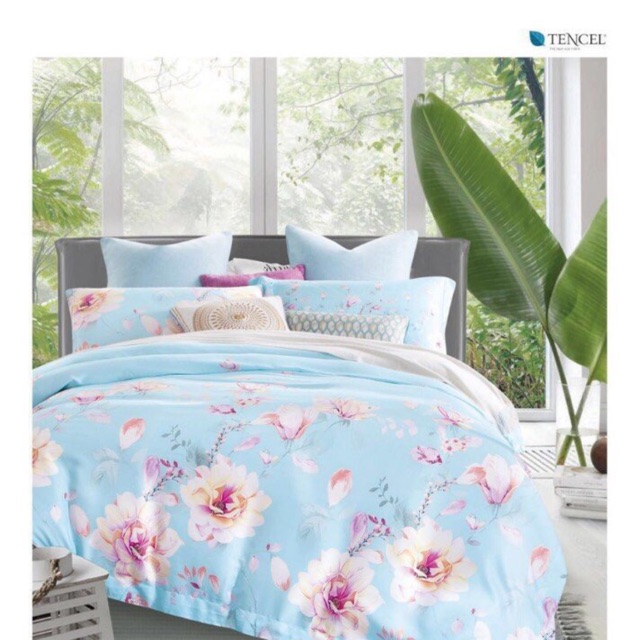 Bộ chăn drap vải Lụa Hàn Quốc