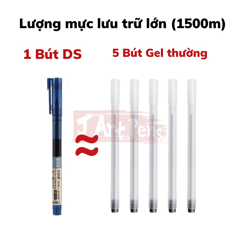 Bút Bi Nước Mực Gel DS 904 Nhanh Khô Ngòi 0.5mm 18 Màu Dùng Trong Văn Phòng Học Sinh Ghi Chú Take Note Vẽ Tranh Tiện Lợi
