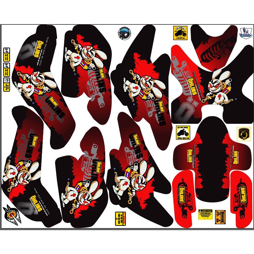 TEM TRÙM XE ĐIỆN XMEN MÃ 291 ĐỎ