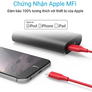 Cáp Anker Powerline Lightning MFi, 0.1m # A8115