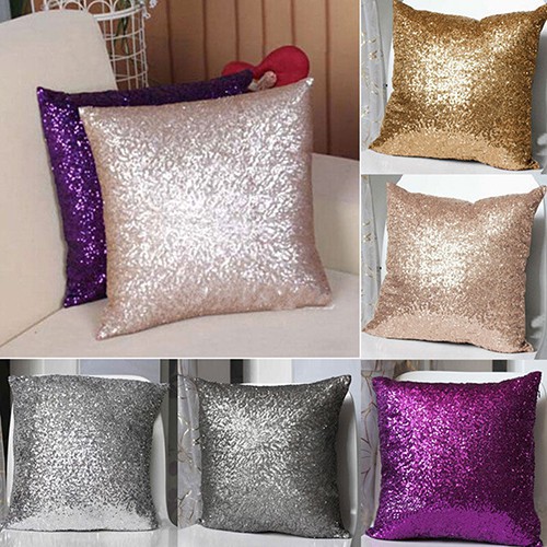 Vỏ gối kim sa lấp lánh trang trí tiệm cafe, ghê sofa, nhà hàng