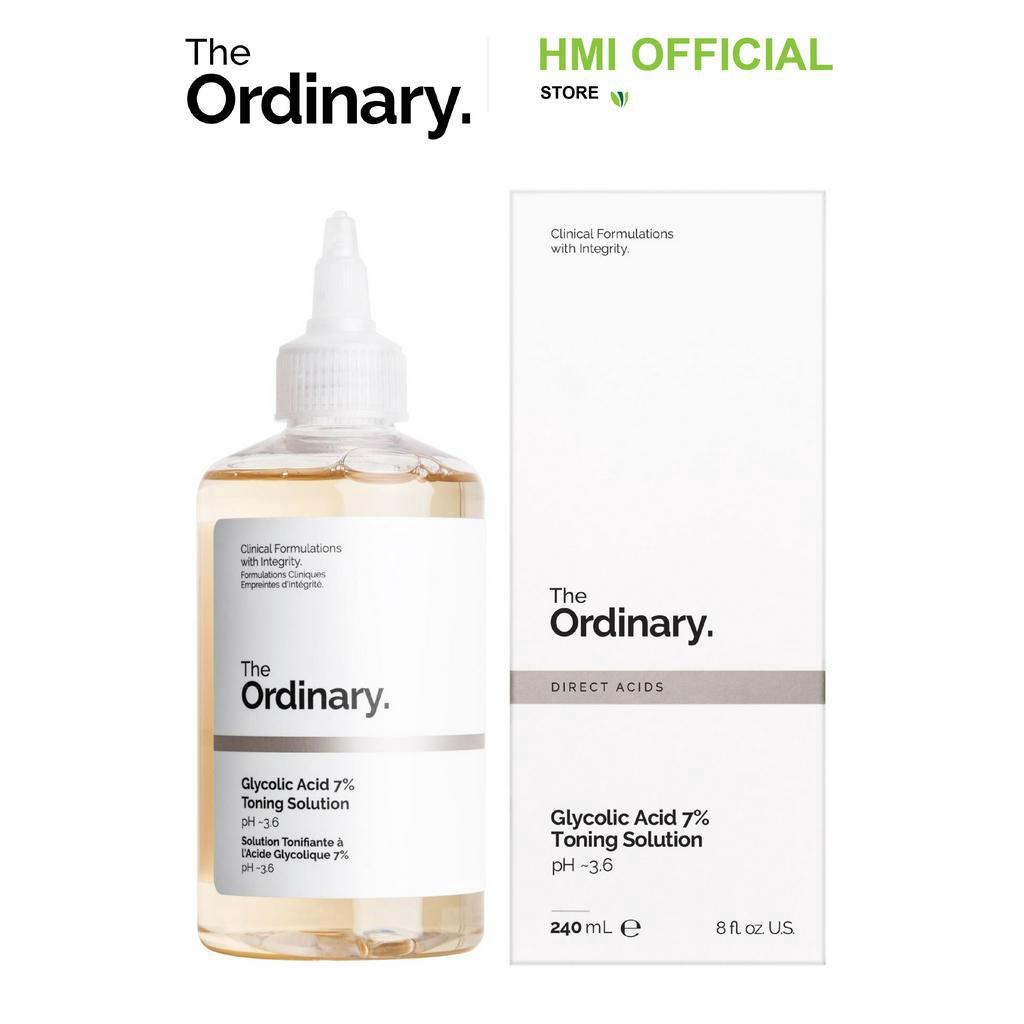 Toner tẩy da chết làm sạch The Ordinary Glycolic Acid 7% Toning Solution 240ml