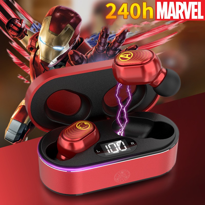 Tai nghe kết nối bluetooth 5.0 TWS phong cách nhân vật Marvel Avengers chống nước IPX7 BẢO HÀNH 3 THÁNG 1 ĐỔI 1 | BigBuy360 - bigbuy360.vn