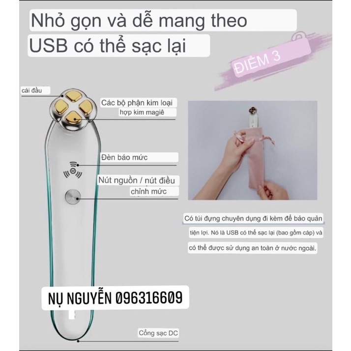 Máy nâng cơ, chăm sóc mắt sạc điện