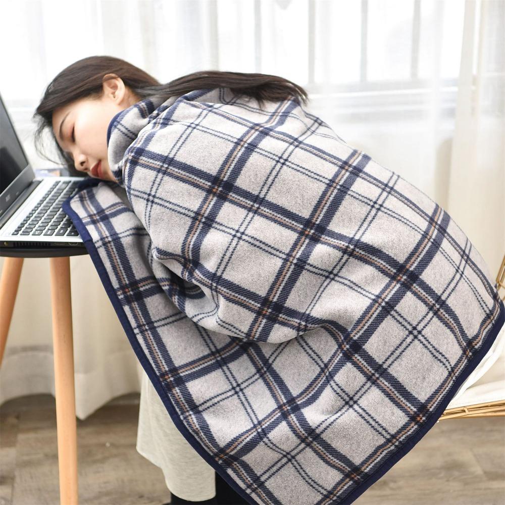 Vỏ Chăn Lông Cừu Mỏng Mềm Giữ Ấm Toàn Thân Họa Tiết Kẻ Sọc Đơn Giản Hiện Đại TYLER1