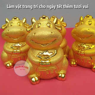 Trâu Vàng Đựng Tiền Tiết Kiệm 16cmx11cm - Tết Tân Sửu