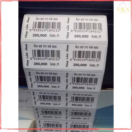 Giấy in nhiệt 35×22 cho máy in mã vạch