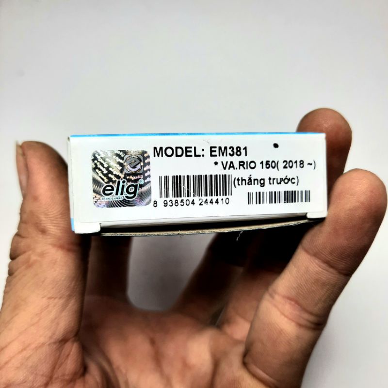 Má phanh. Bố thắng đĩa trước ELIG, mã EM381 lắp cho Vario 150, từ 2018 trở lên.