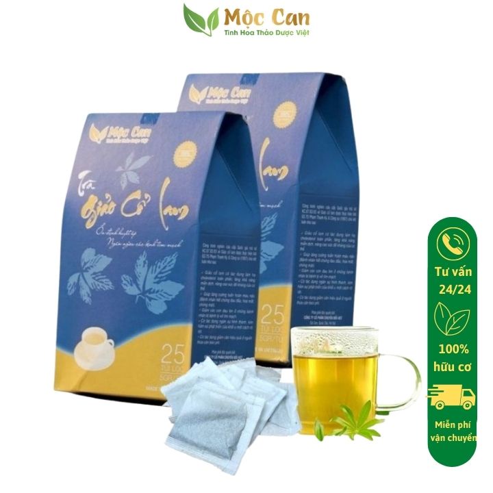 Trà Giảo Cổ Lam Túi Lọc,Trà Huyết Áp Giảm Mỡ Máu Giảm Nguy Cơ Đột Đột Quỵ hộp 25 túi lọc