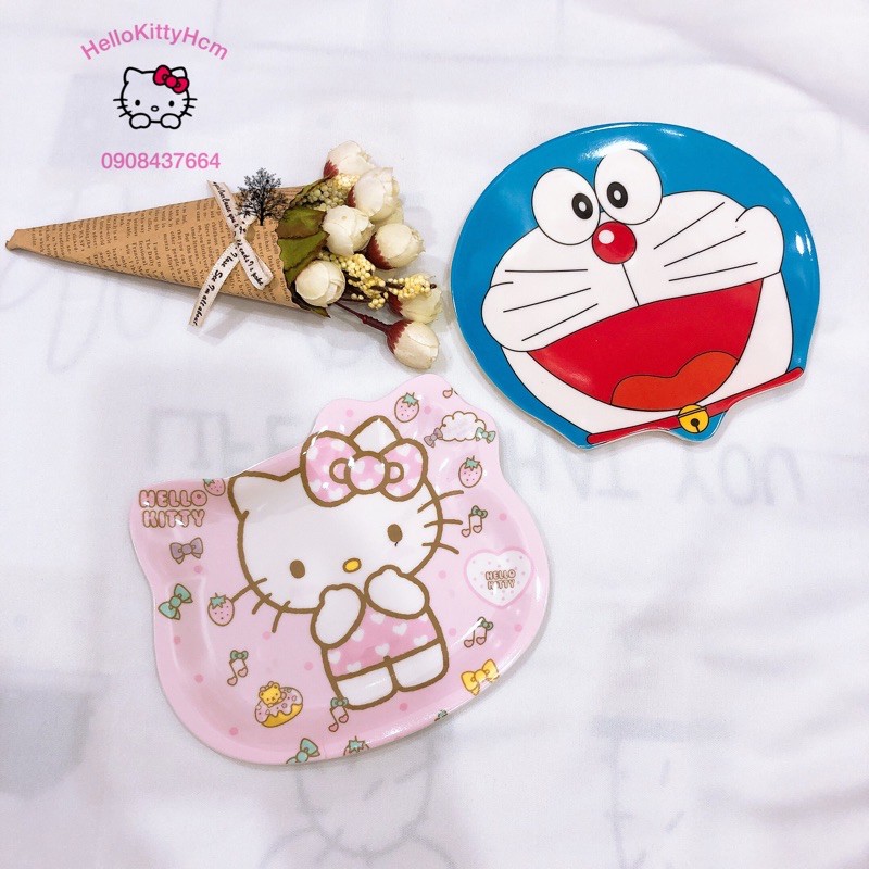 Đĩa 3D mini HelloKitty Doreamon