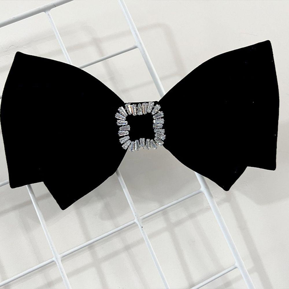 Kẹp Tóc Nơ Bằng Nhung Phong Cách Vintage Sáng Tạo Dành Cho Nữ