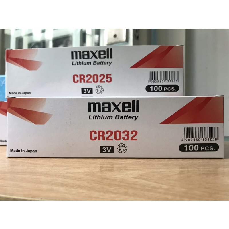 Pin cúc áo MAXELL 3V mẫu mới mã CR2032, CR2025 dùng cho máy tính, máy đo tiểu đường, huyết áp.