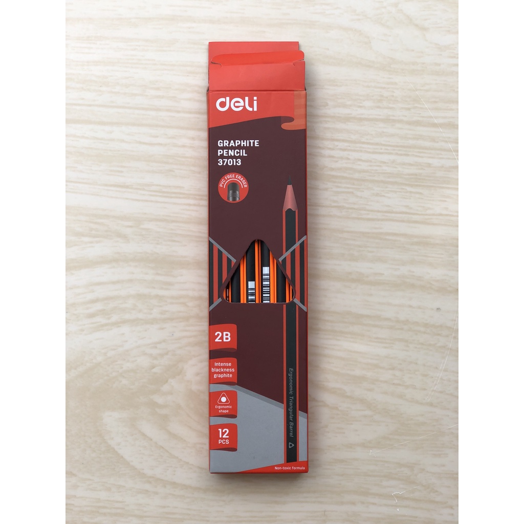 Bút Chì Gỗ 2B Deli 37013