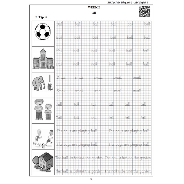 Sách - Bài Tập Tuần Tiếng Anh 2 - Cả Năm