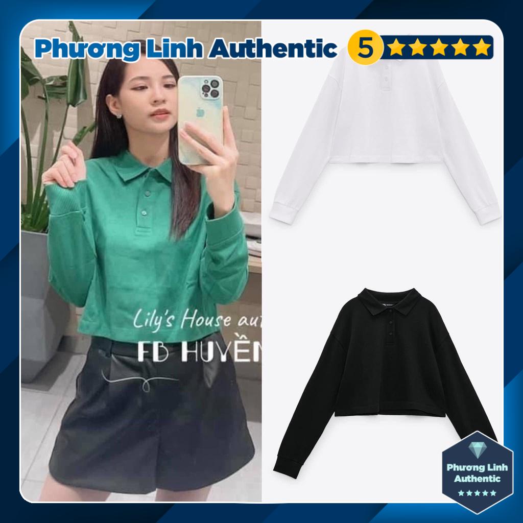 Áo Polo dài tay dáng ngắn Zara Auth New Tag có sẵn 4424/825 4424825