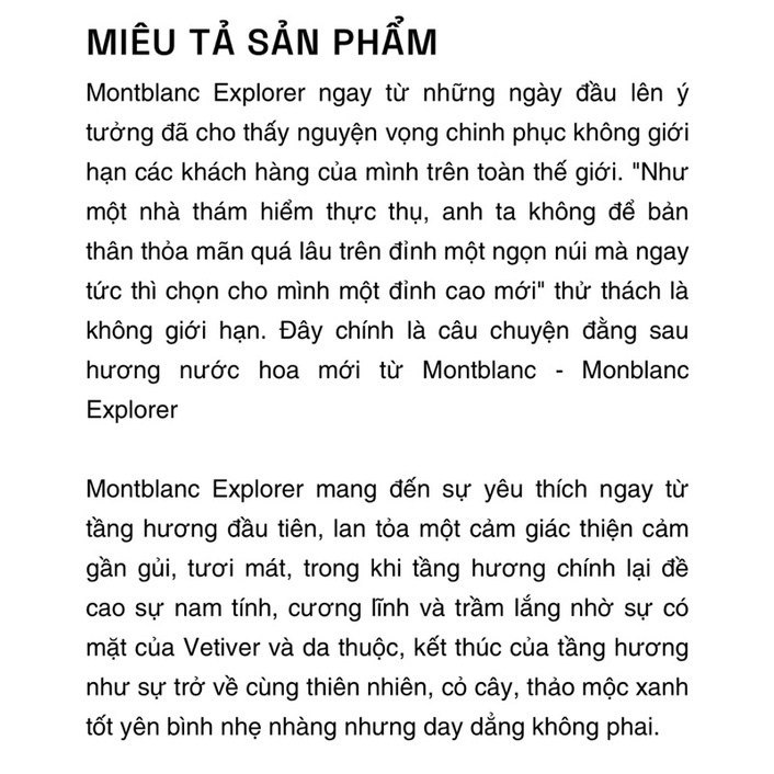 10ml [ Mẫu Thử ] EXPLORER • Eau de Parfum • Nước Hoa MONTBLANC | BigBuy360 - bigbuy360.vn