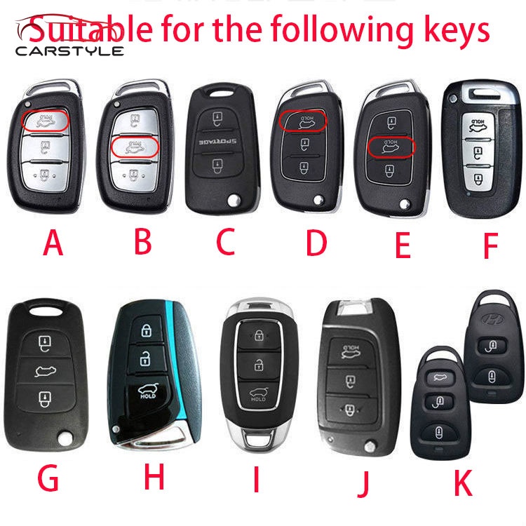 Bao da chìa khóa xe ô tô Hyundai bảo vệ chìa bền đẹp chắc chắn dành cho các loại smartkey i10/tucson/elantra
