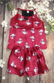 Bộ pijama phi bóng 2 dây