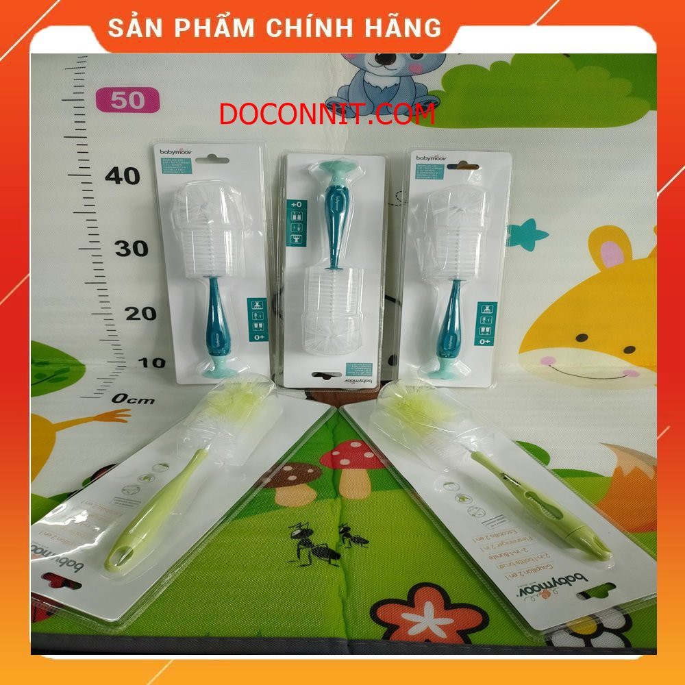 Chổi Cọ Bình Sữa Và Núm Ty Babymoov Màu Xanh Két BM16596