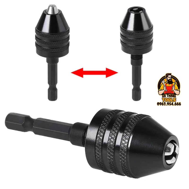 Đầu Chuyển Cho Máy Bắn Vít Thành Máy Khoan Chuôi Lục Giác 0.3 - 6.5mm
