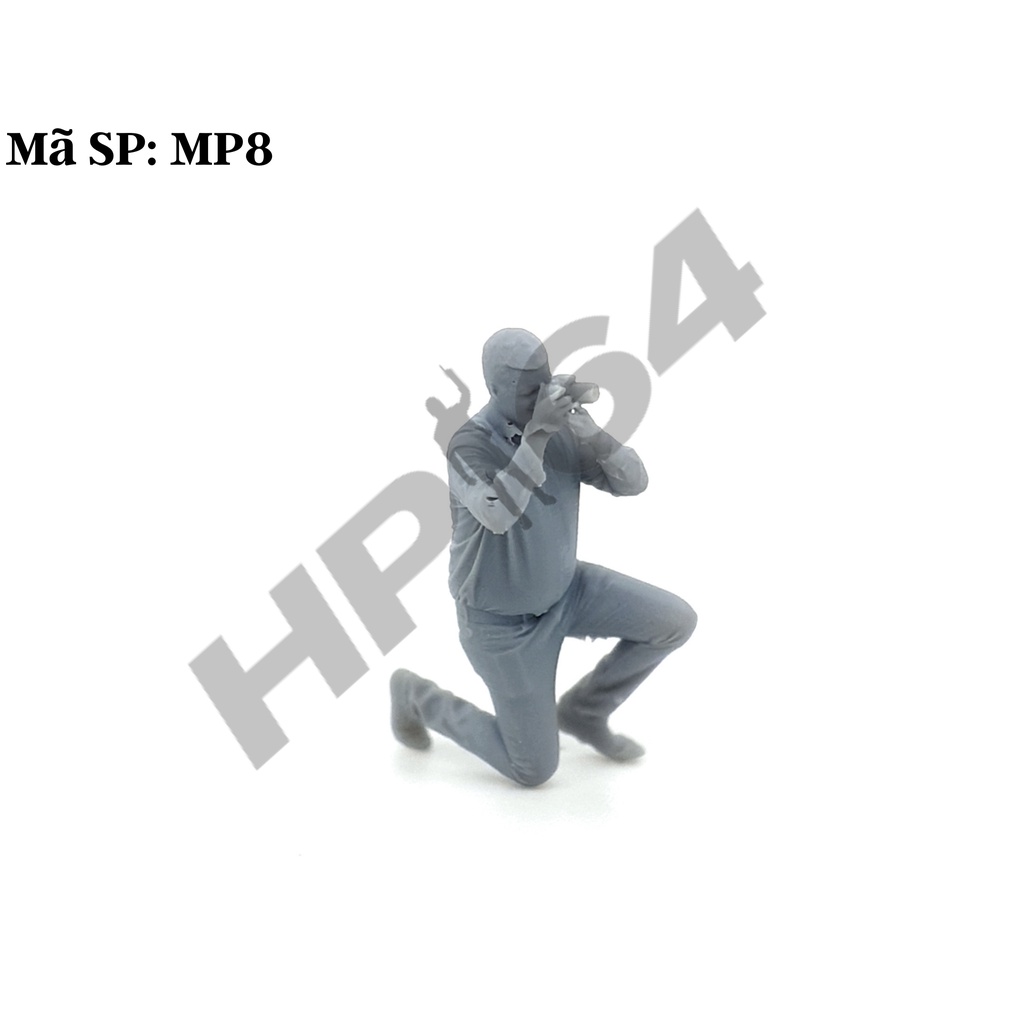 Mô hình nhân vật thô chưa sơn tỉ lệ 1/64 Male Photographer