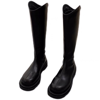 [Order - Có ảnh thật] Boot nữ, boot đùi nữ da bóng mũi tròn