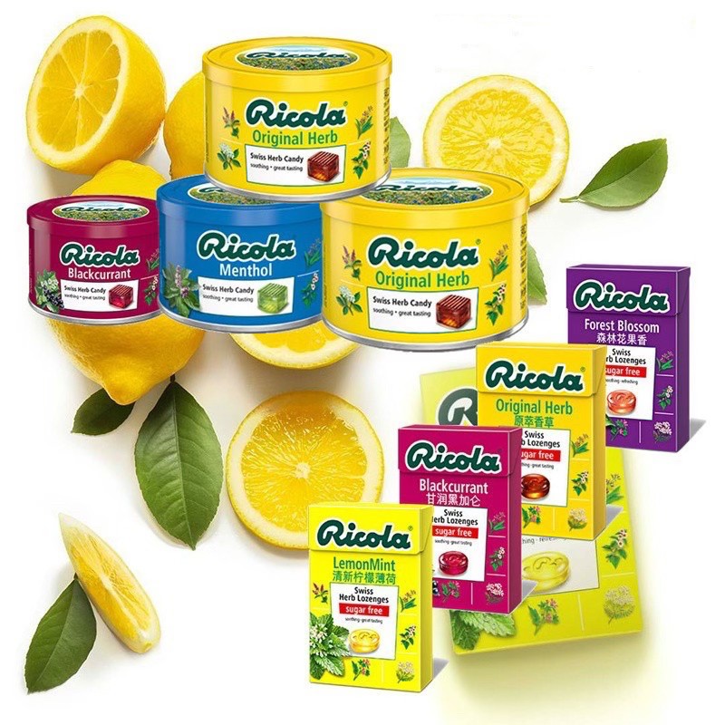 Kẹo Thảo Mộc Thông Cổ Làm Giảm Ho Khan Hiệu Ricola 40g