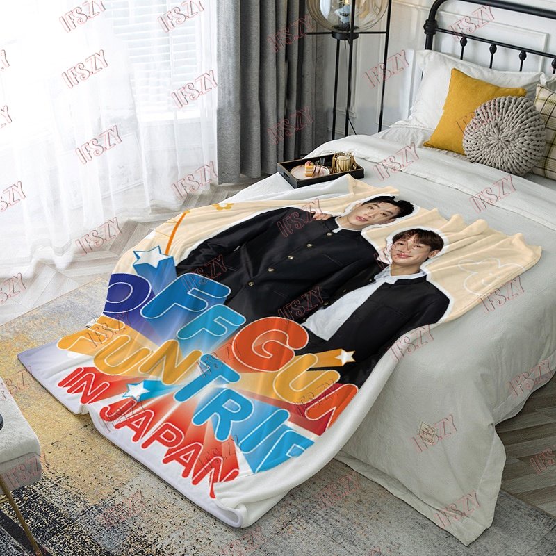 Offgun Chăn flannel Điều Hòa Không Khí hai Mặt Kích Thước Lớn jumpol Và Súng atthaphan