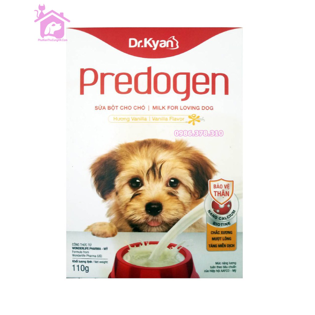 Sữa bột cho chó dinh dưỡng Dr.Kyan Predogen 110g