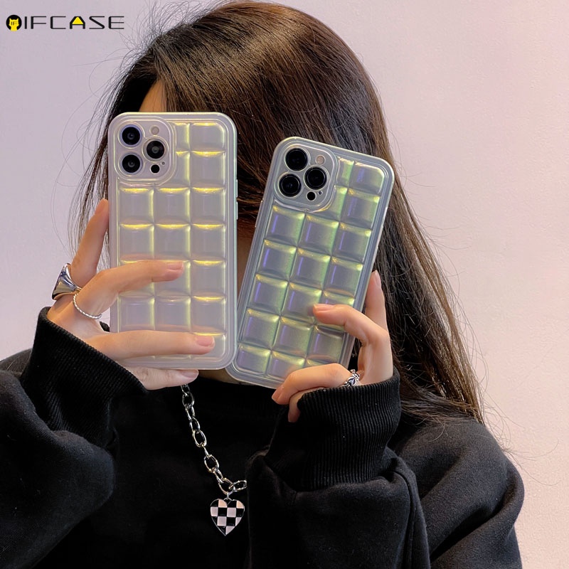 Ốp Điện Thoại Mềm Trong Suốt Chống Sốc Lấp Lánh Đơn Giản Cho iPhone 13 12 11 Pro Max XS Max XR X