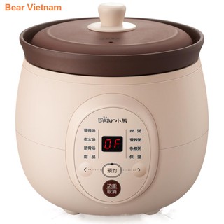 ❂♛Nồi hầm điện Bear hoàn toàn tự động đất màu tím nấu cháo gia dụng đa chức năng nghệ thuật cho 1-2 người