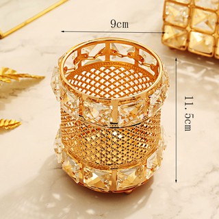 Cốc đựng cọ pha lê tròn mẫu mới CC11