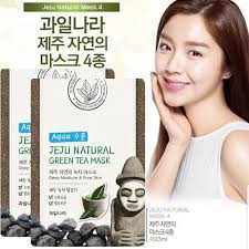 Bộ 10 Mặt nạ trà xanh Welcos Jeju Natural Green tea Mask