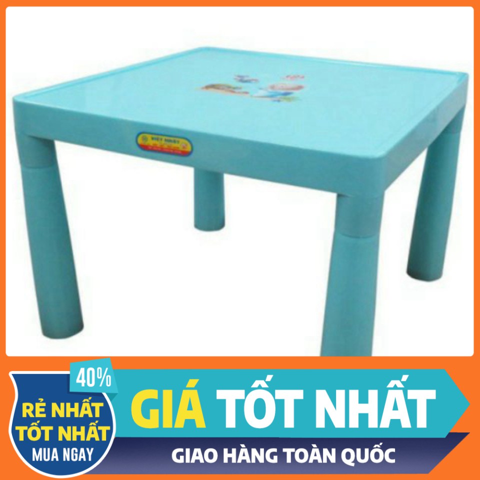 Bàn học mầm non/ ghế nhựa đúc việt nhật ( màu ngẫu nhiên)- Bộ 1 bàn 2 ghế. | BigBuy360 - bigbuy360.vn